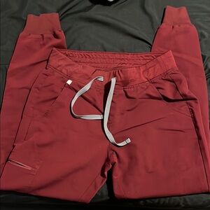 Figs Maroon Zamora Scrub Joggers